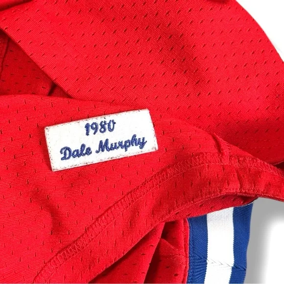 Dale Murphy Atlanta Braves Mitchell & Ness Cooperstown Collection Jersey Size L - Picture 7 of 8